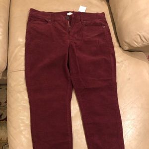 J crew skinny cords